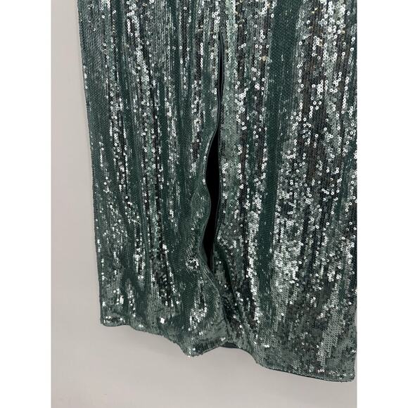 TOCCIN Blue Sequin Cut Out Gown - Picture 6 of 10